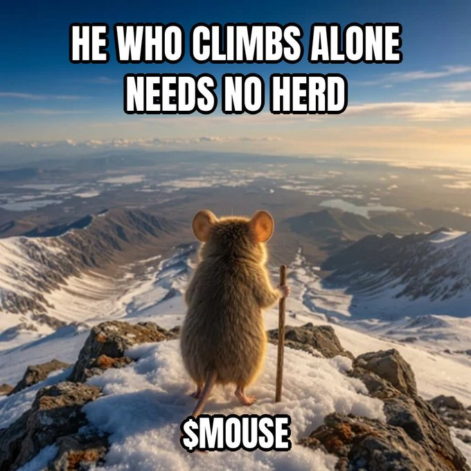 He who climbs alone needs no herd — $MOUSE